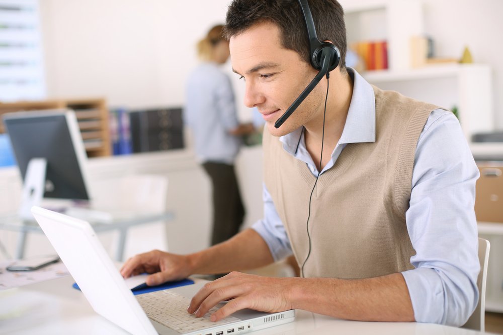 agent in contact center - call time