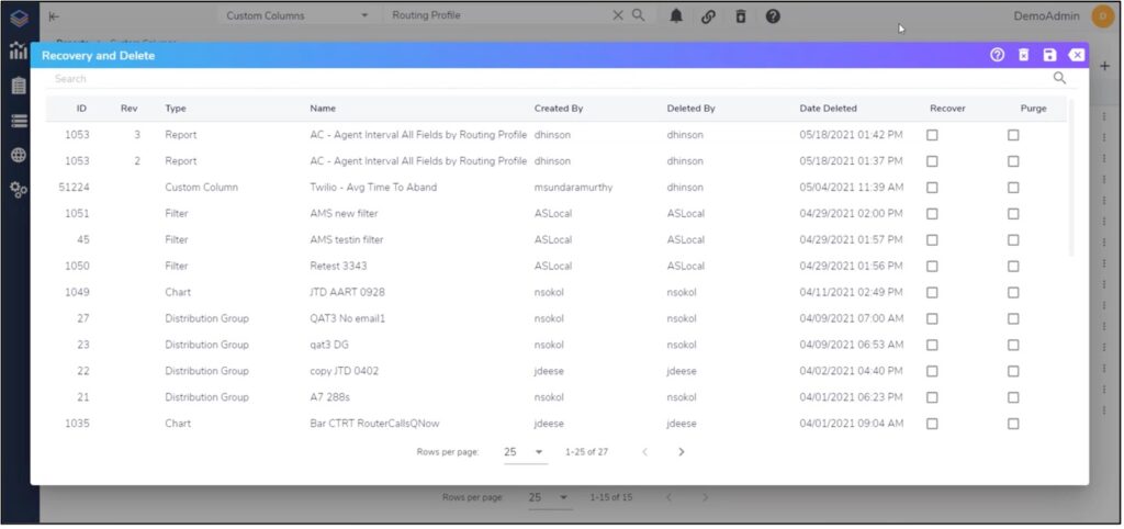 Visualization of Soft Delete and Recover Feature.